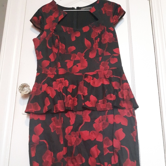 Black and Red Floral Dress - Picture 4 of 8